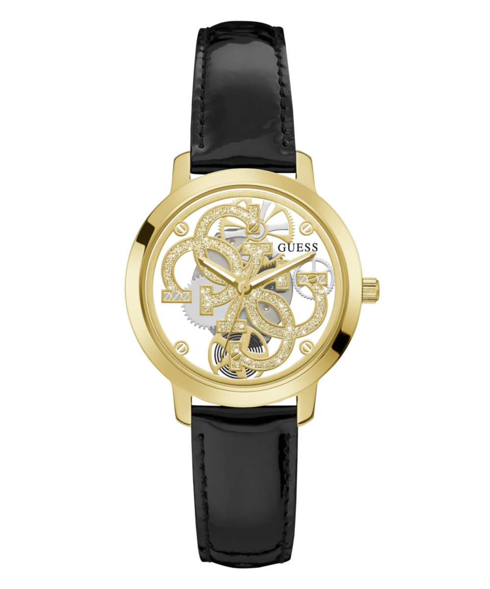 Guess Quattro Clear Gold Dial Women Watch