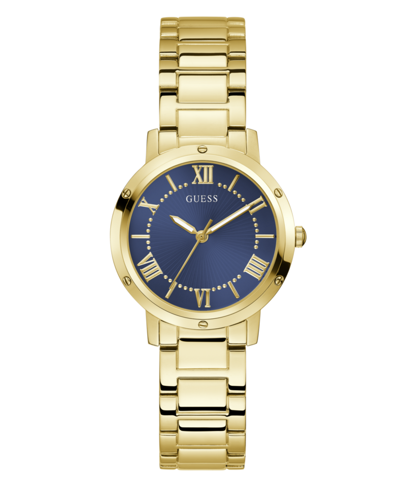 Guess Dawn Blue Round Dial Quartz Analog Women Watch Watch Guess
