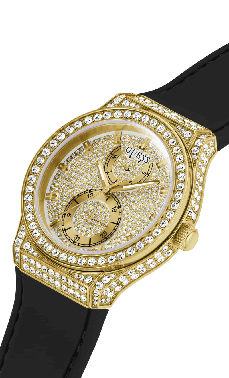 Guess Princess Gold Round Dial Multi-function Women Watch Watch Guess