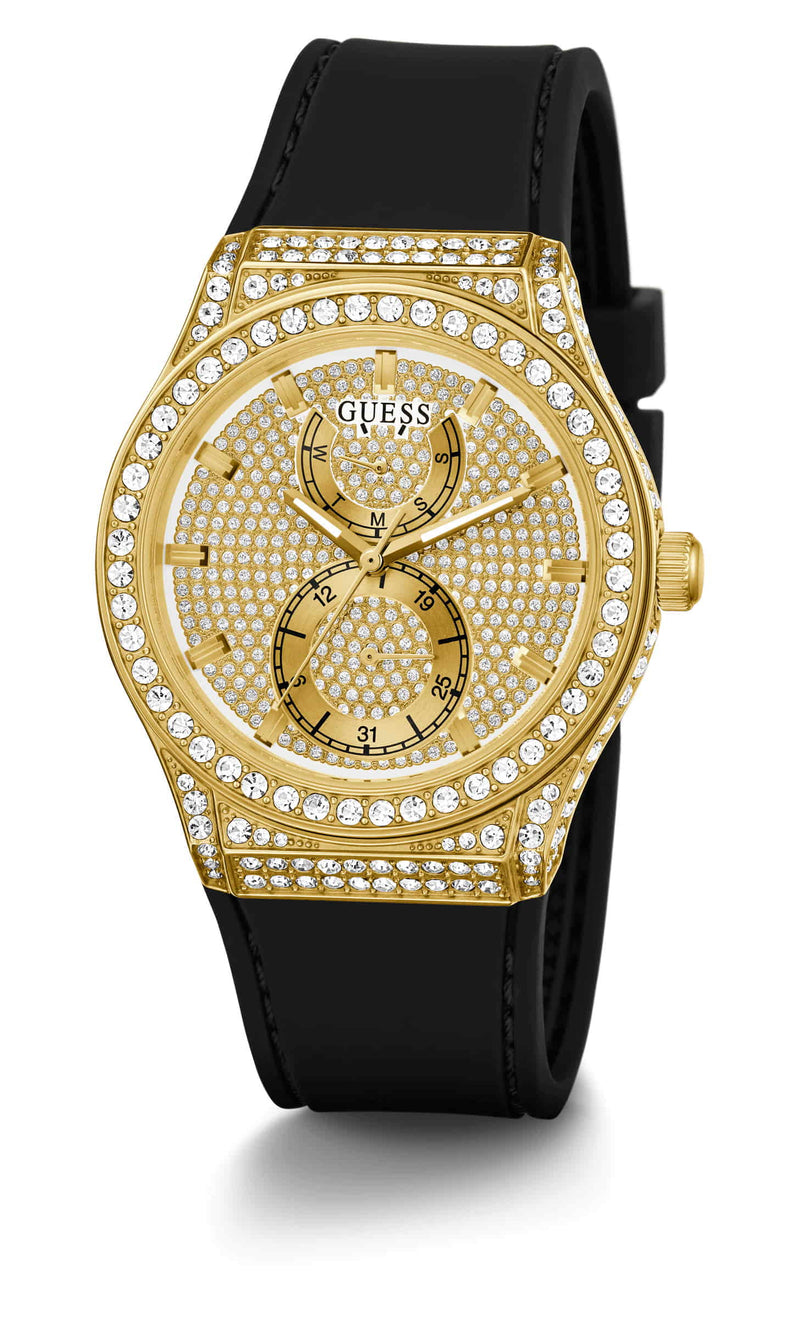Guess Princess Gold Round Dial Multi-function Women Watch Watch Guess