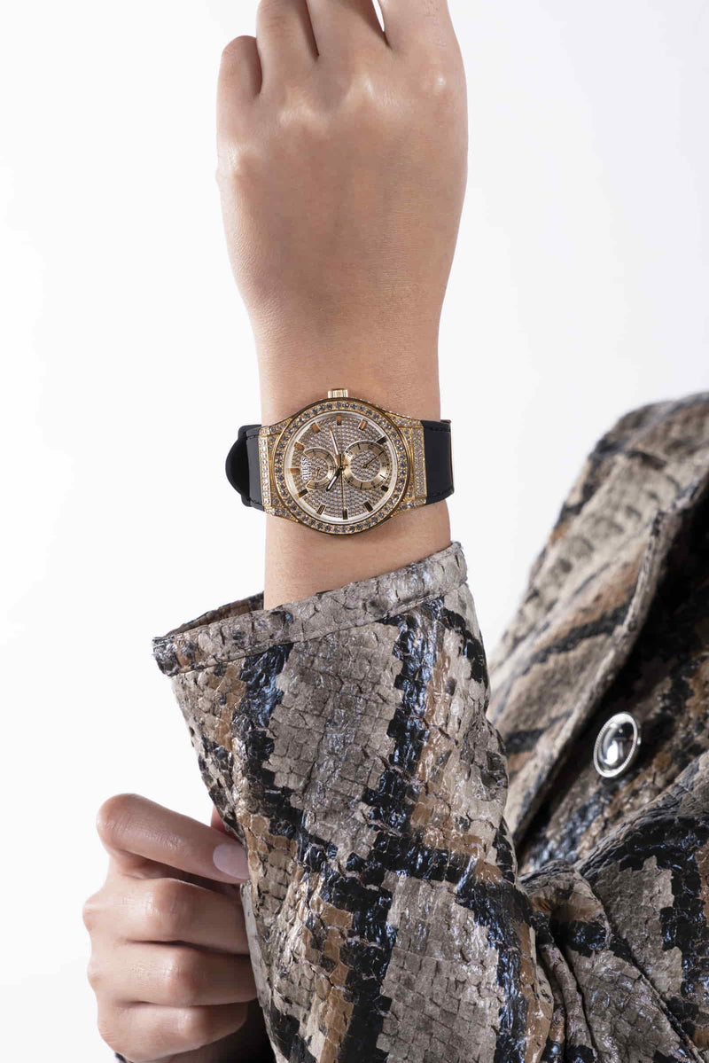 Guess Princess Gold Round Dial Multi-function Women Watch Watch Guess