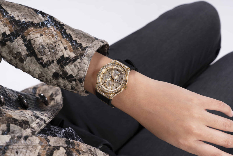 Guess Princess Gold Round Dial Multi-function Women Watch Watch Guess