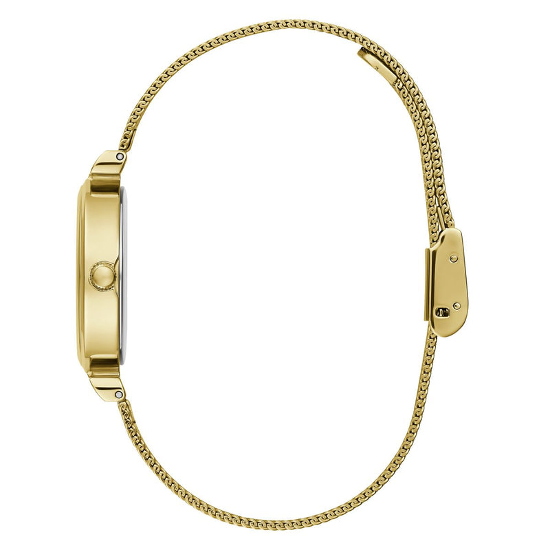 Guess Array Gold Round Dial Analog Women Watch Watch Guess