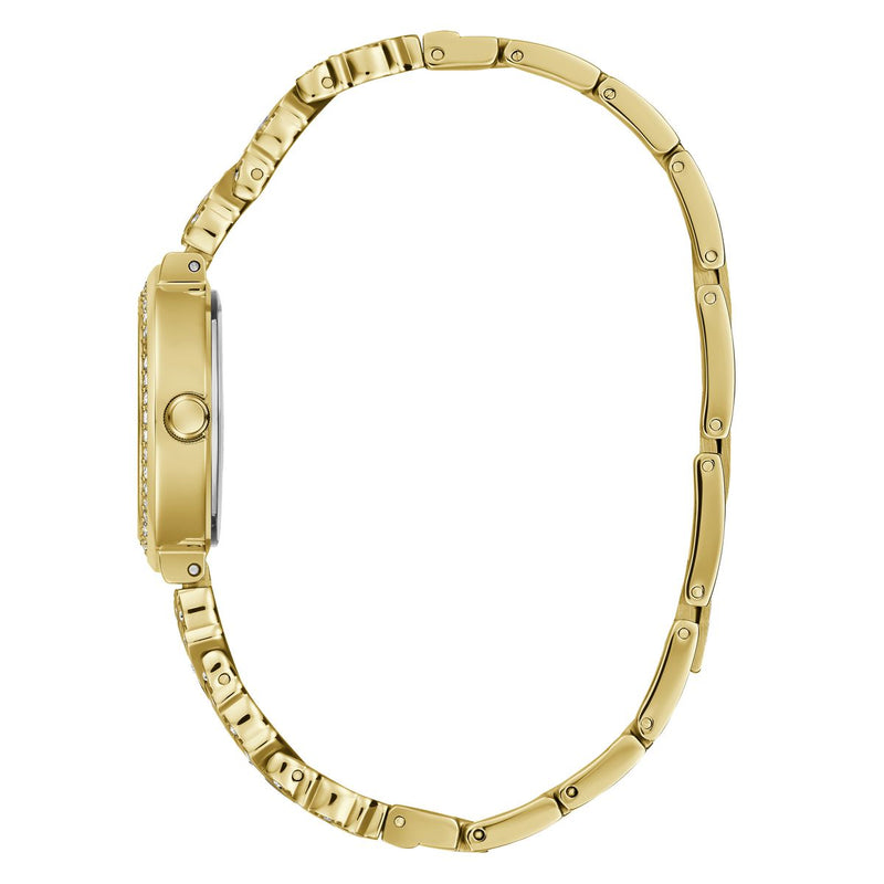 Guess Treasure Champagne Round Dial Analog Women Watch Watch Guess