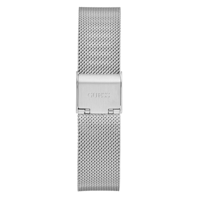 Guess Iconic Silver Round Dial Quartz Analog Women Watch Watch Guess