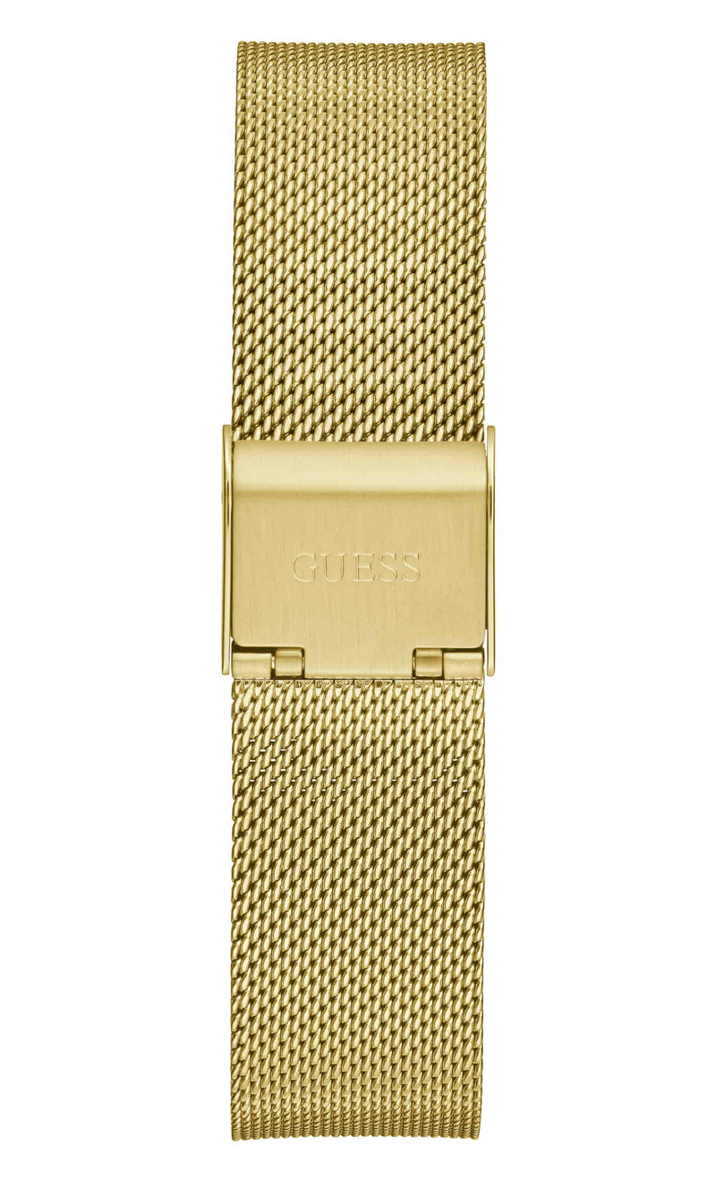 Guess Iconic Champagne Round Dial Analog Women Watch Watch Guess