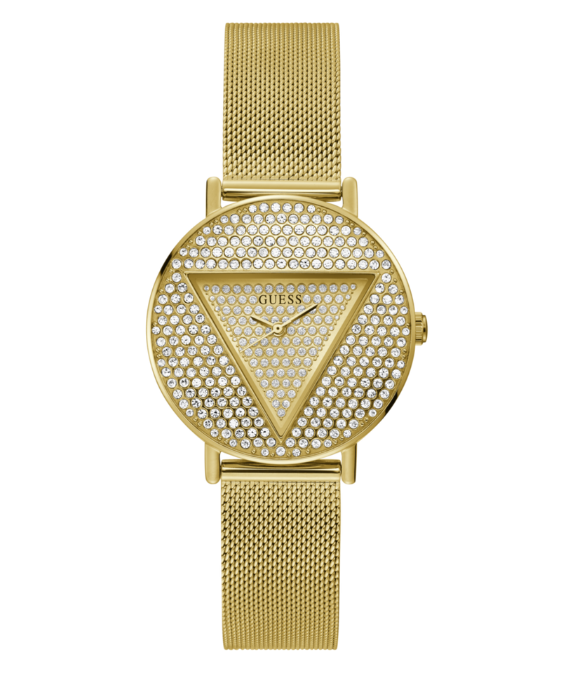 Guess Iconic Champagne Round Dial Analog Women Watch Watch Guess