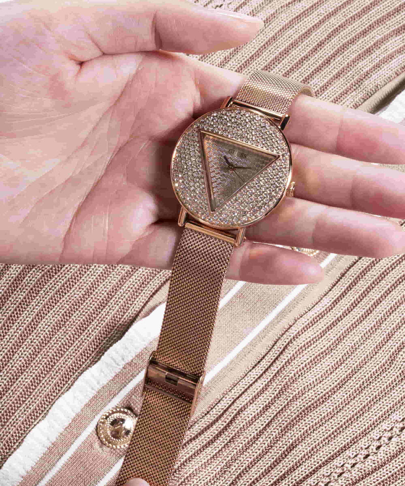 Guess Iconic Rose gold Round Dial Analog Women Watch Watch Guess