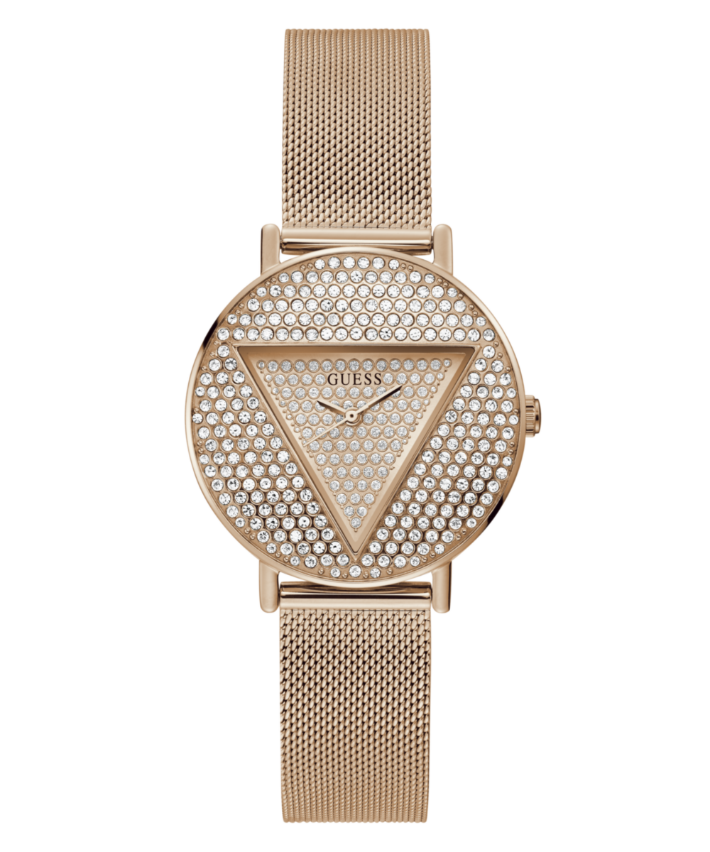 Guess Iconic Rose gold Round Dial Analog Women Watch