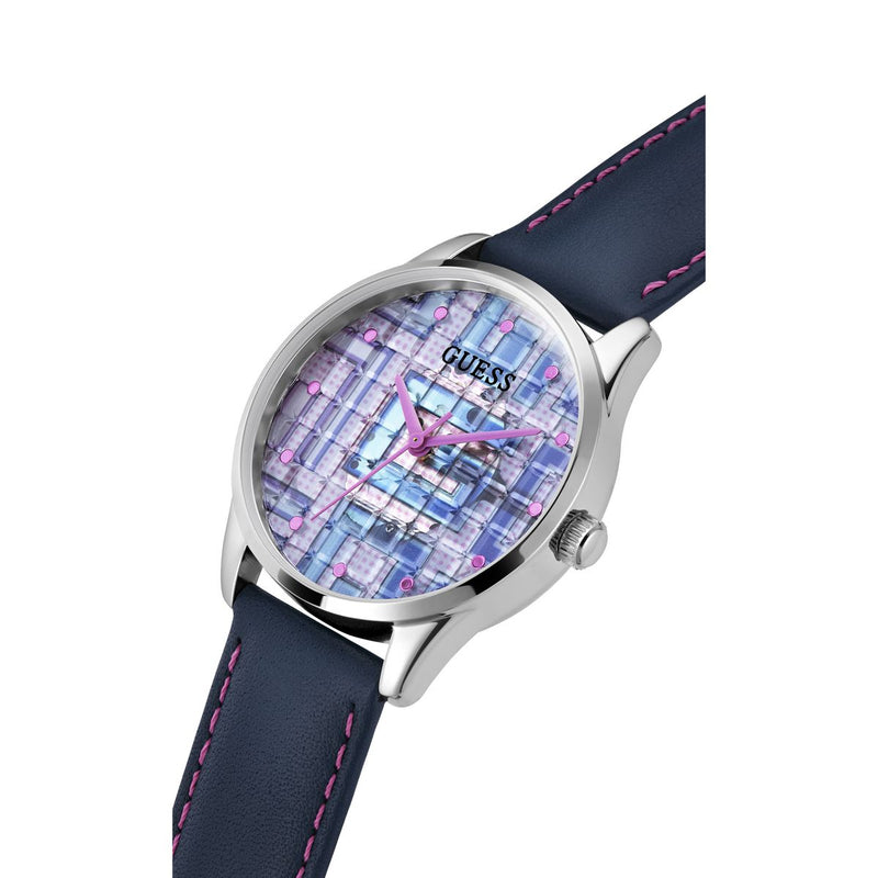 Guess Leather Multicolor Round Dial Quartz Analog Women Watch Watch Guess