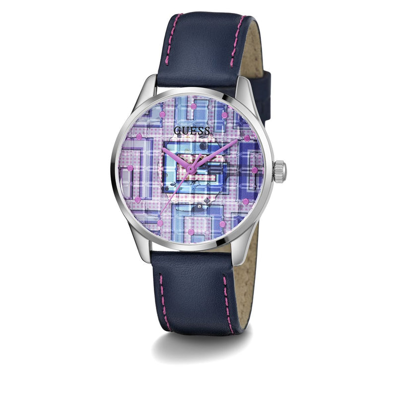 Guess Leather Multicolor Round Dial Quartz Analog Women Watch Watch Guess