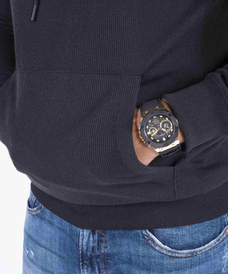 Guess Circuit Gold Round Dial Multi-function Men Watch Watch Guess