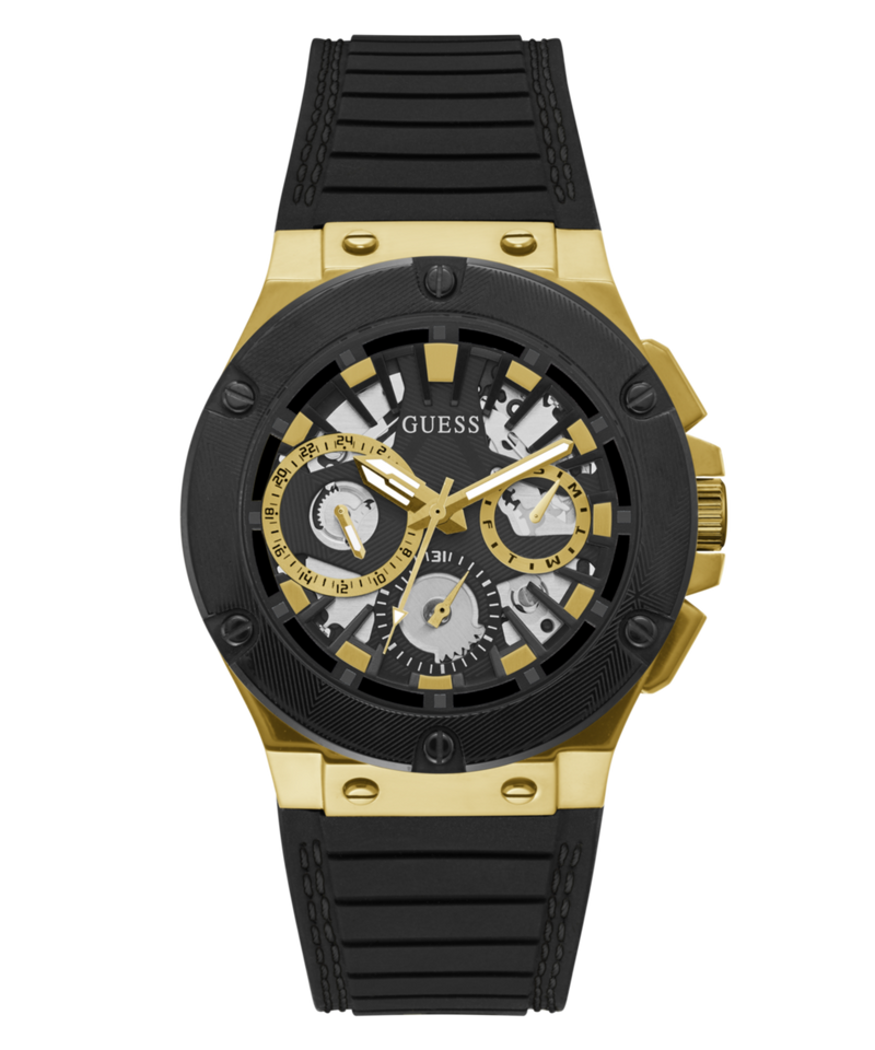 Guess Circuit Gold Round Dial Multi-function Men Watch Watch Guess