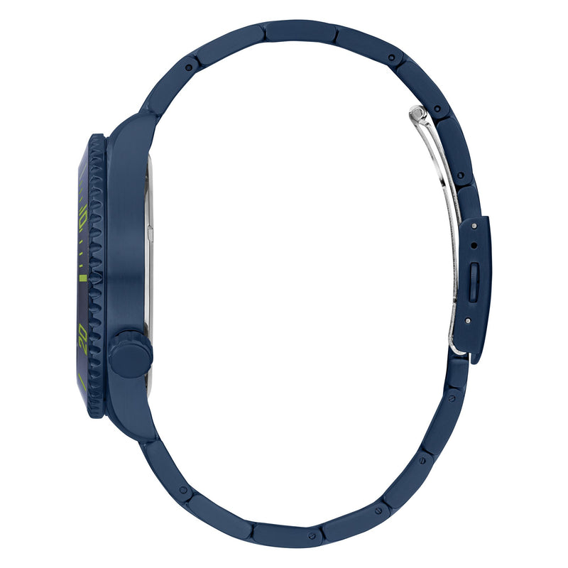 Guess Axle Blue Round Dial Quartz Analog Men Watch Watch Guess