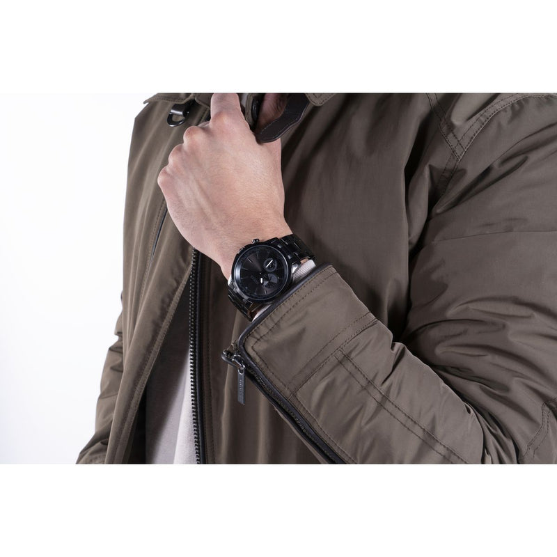Guess Spec Black Round Dial Multi-function Men Watch Watch Guess