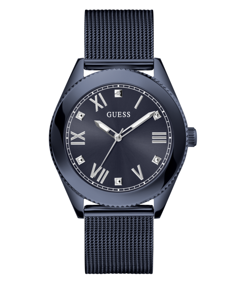 Guess Noble Navy Round Dial Analog Men Watch Watch Guess