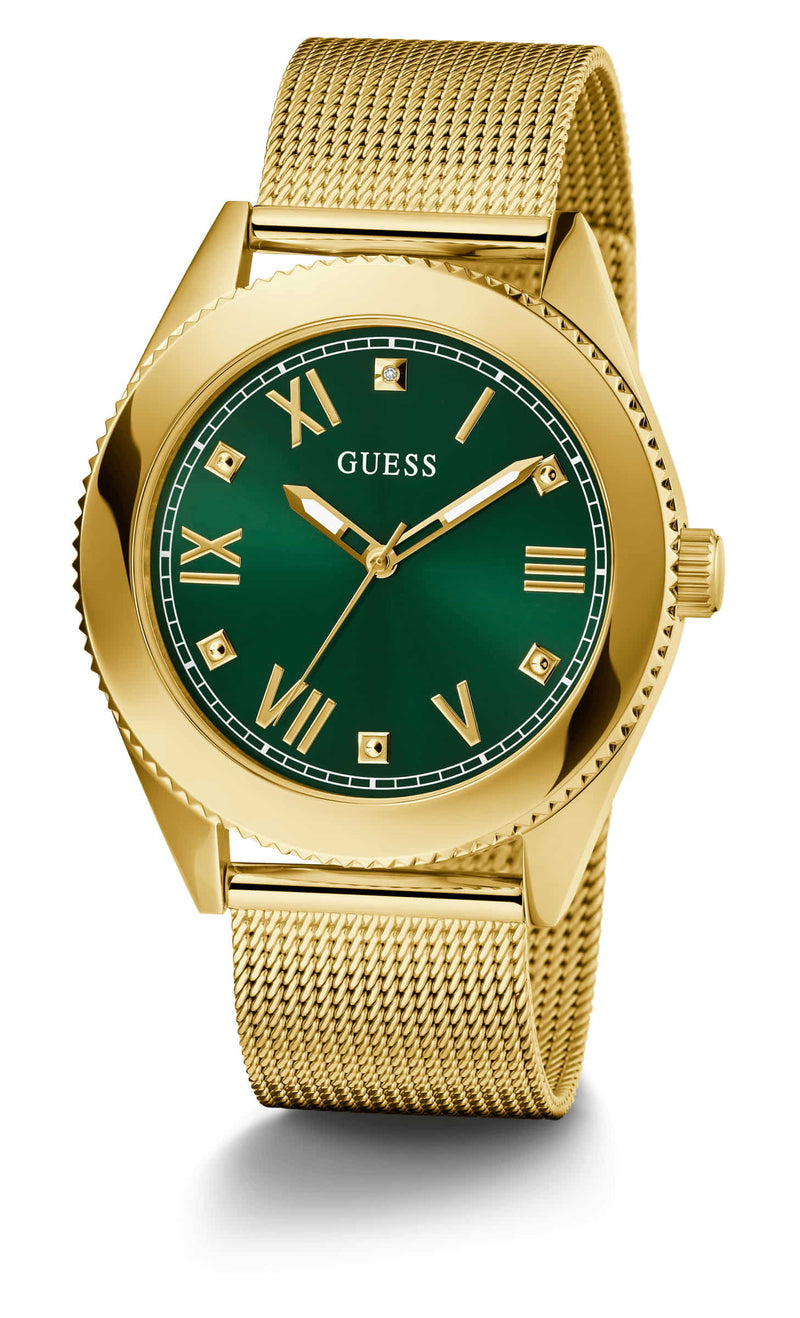 Guess Noble Gold Round Dial Analog Men Watch Watch Guess
