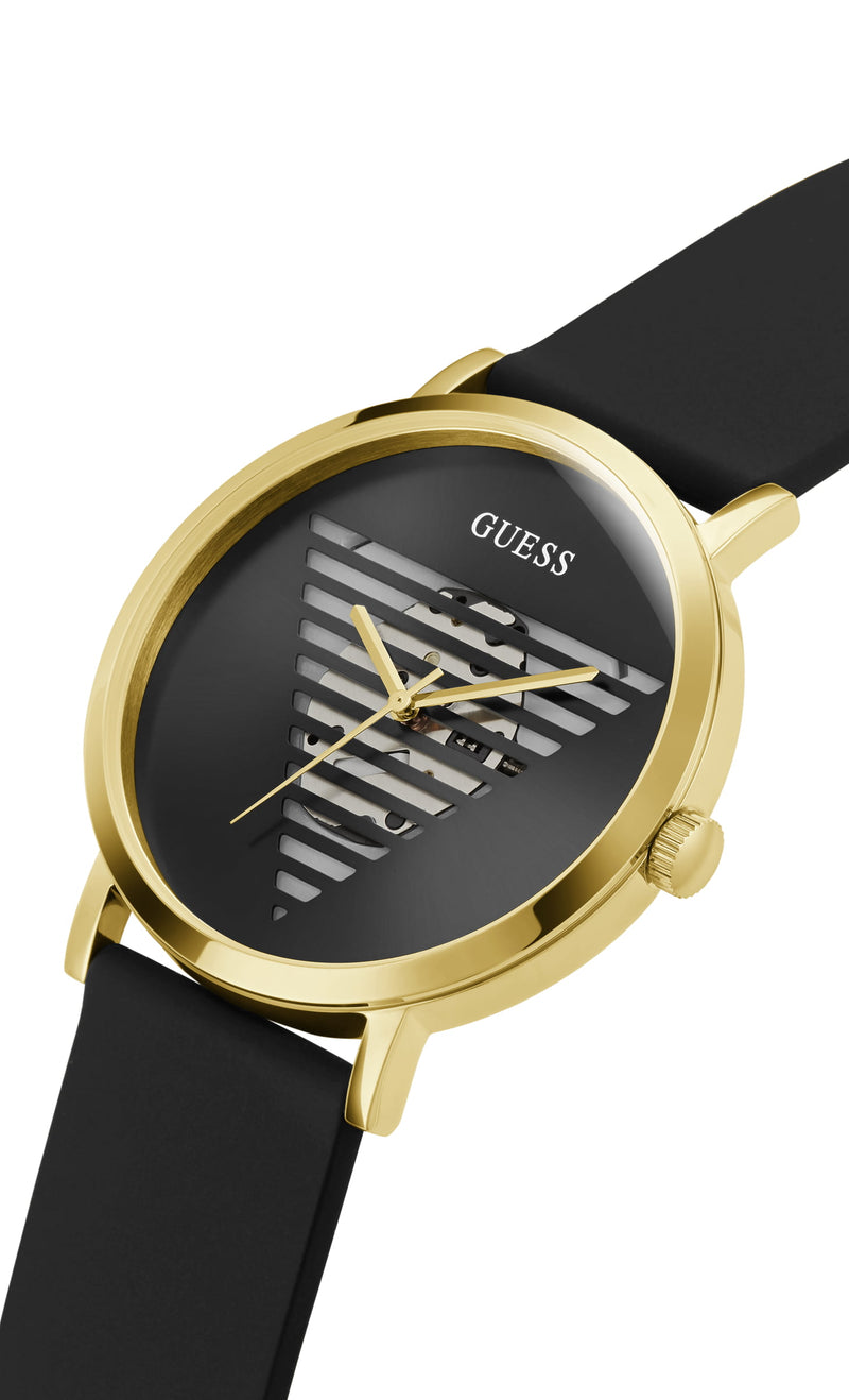 Guess Idol Gold Round Dial Analog Men Watch Watch Guess