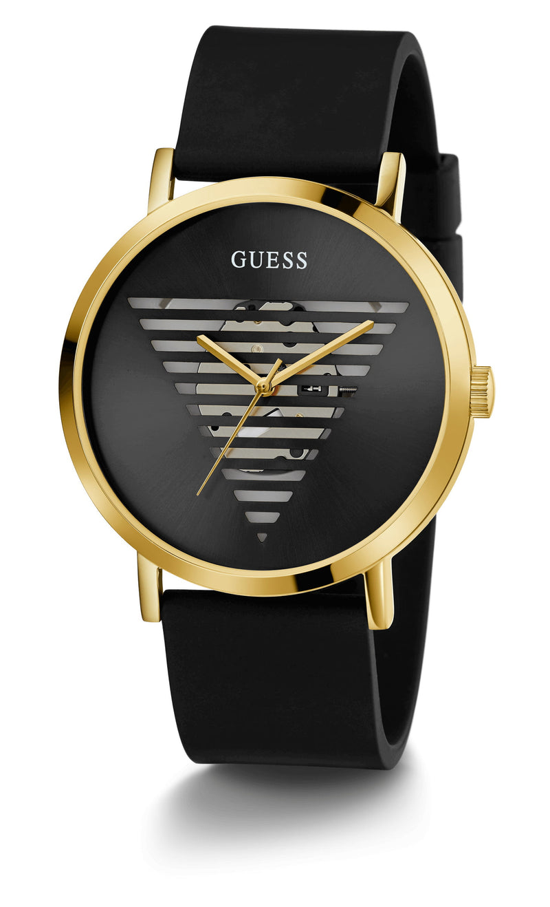 Guess Idol Gold Round Dial Analog Men Watch Watch Guess