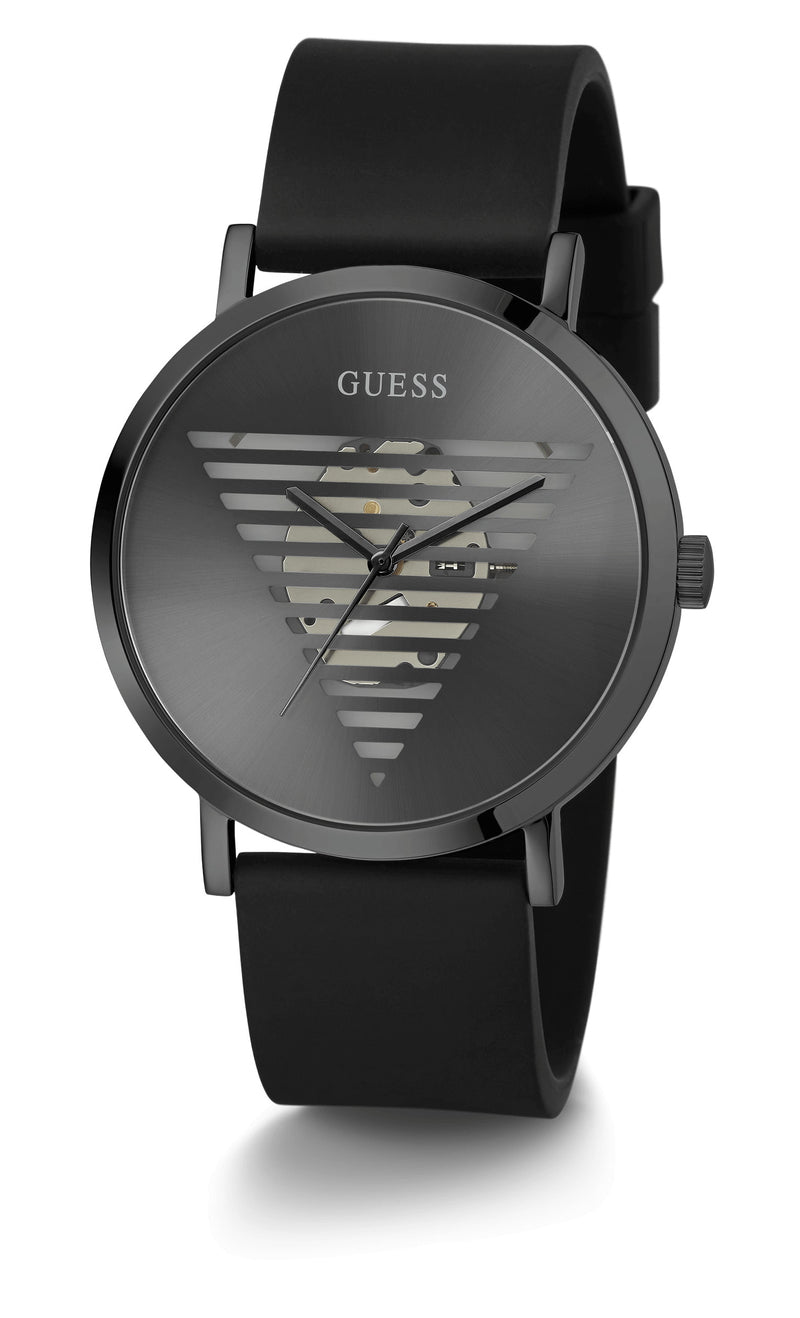 Guess Idol Black Round Dial Analog Men Watch Watch Guess