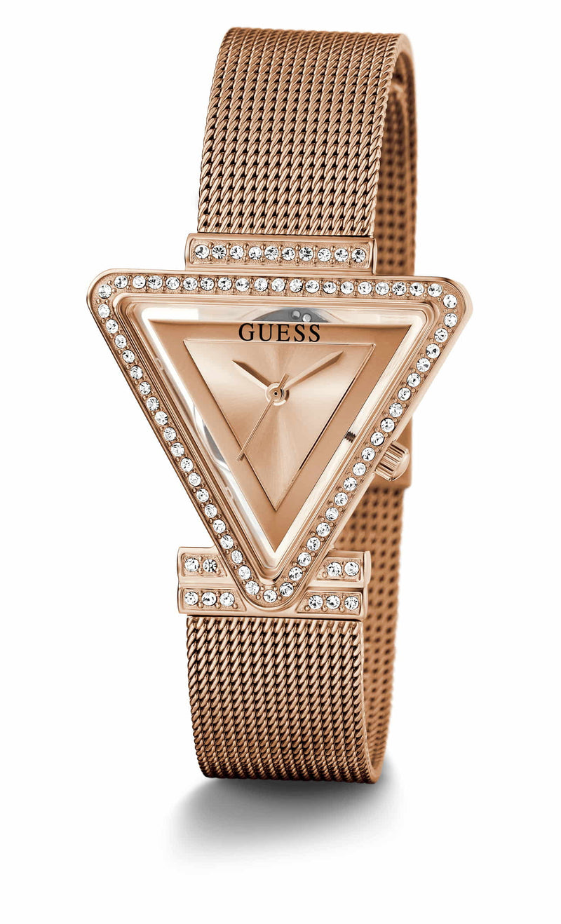 Guess Fame Rose gold Triangle Dial Analog Women Watch Watch Guess