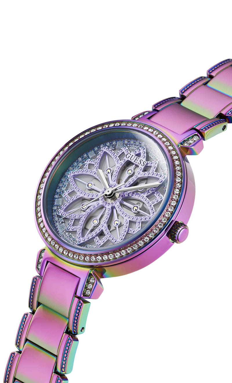 Guess Lily Iridescent Round Dial Analog Women Watch Watch Guess