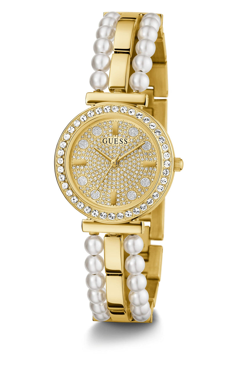 Guess Gala Champagne Round Dial Analog Women Watch Watch Guess