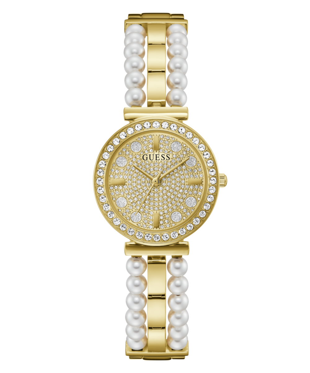 Guess Gala Champagne Round Dial Analog Women Watch