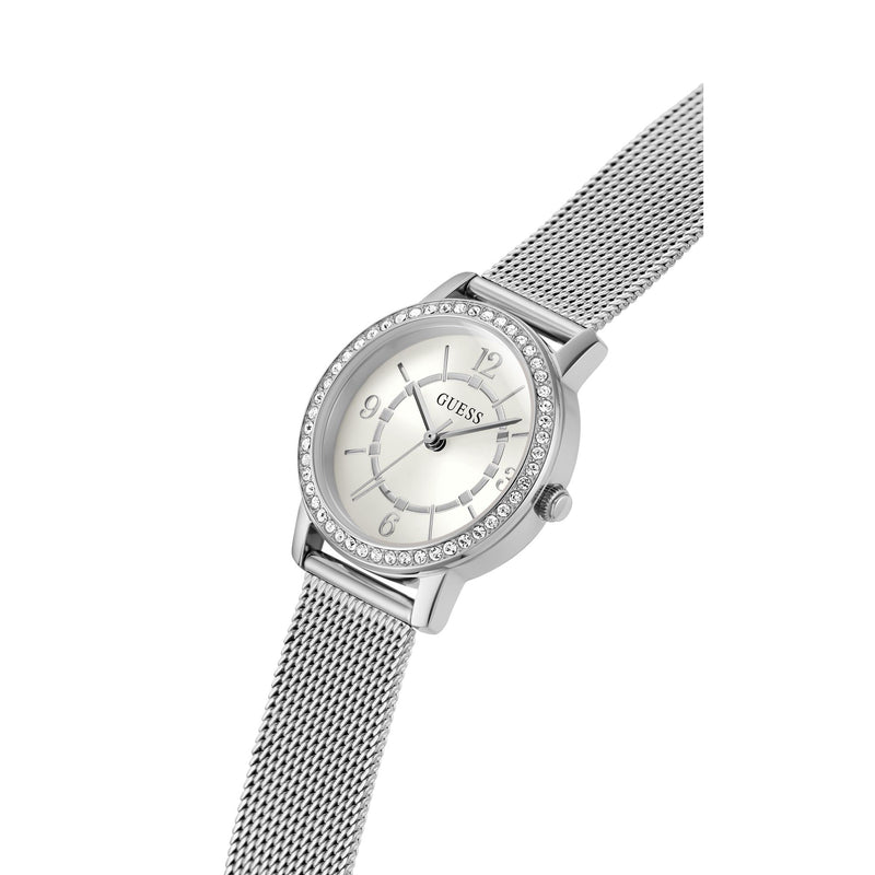 Guess Melody White Round Dial Quartz Analog Women Watch Watch Guess