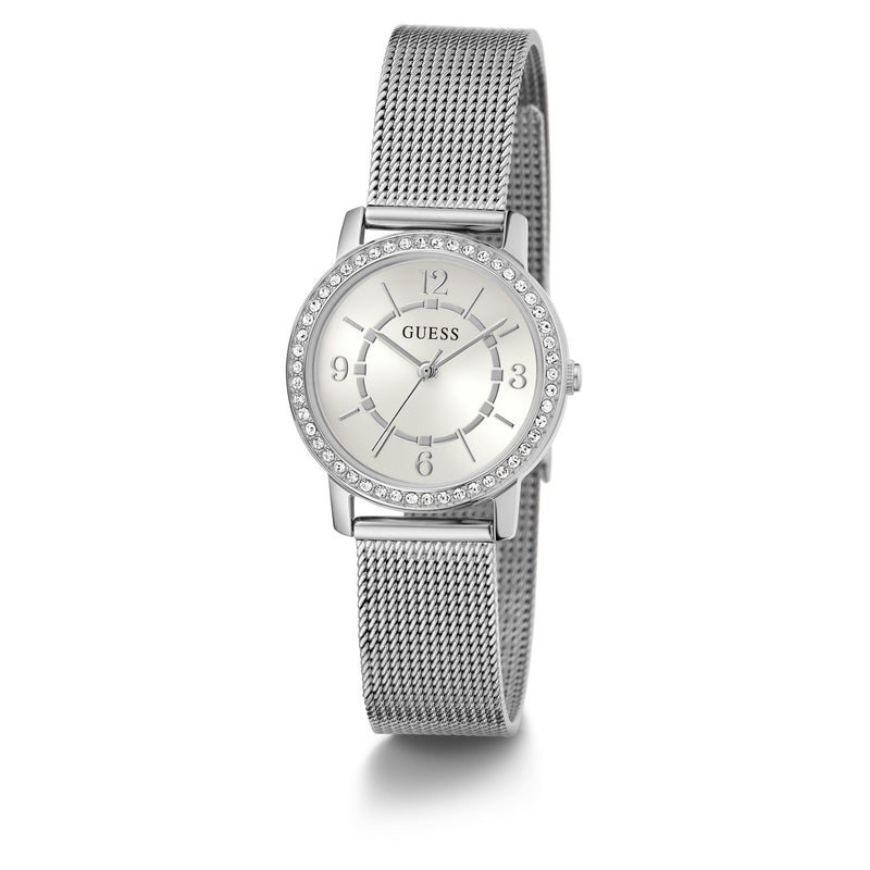 Guess Melody White Round Dial Quartz Analog Women Watch Watch Guess