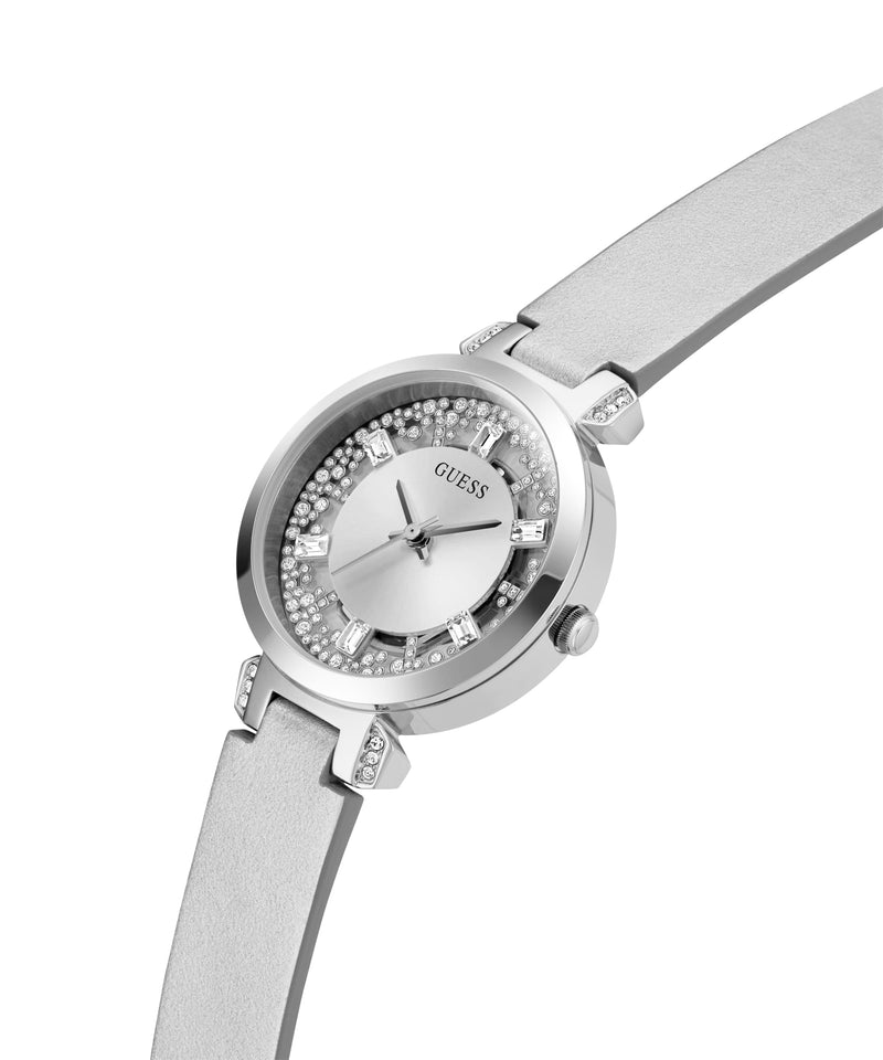 Guess Dress Silver Round Dial Analog Women Watch Watch Guess