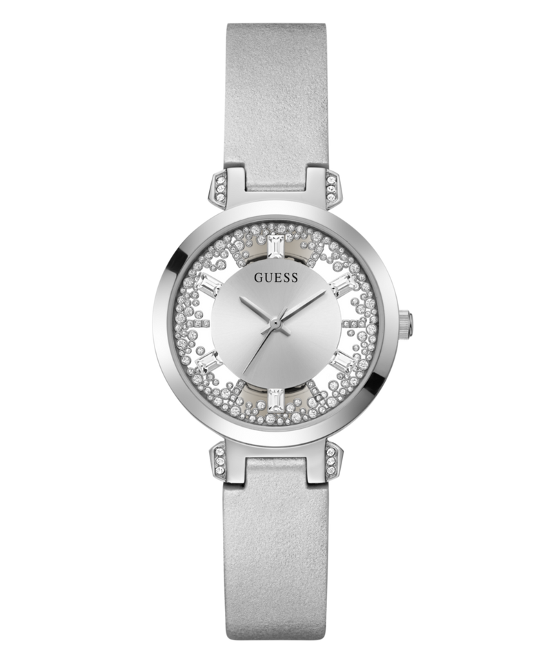Guess Dress Silver Round Dial Analog Women Watch Watch Guess