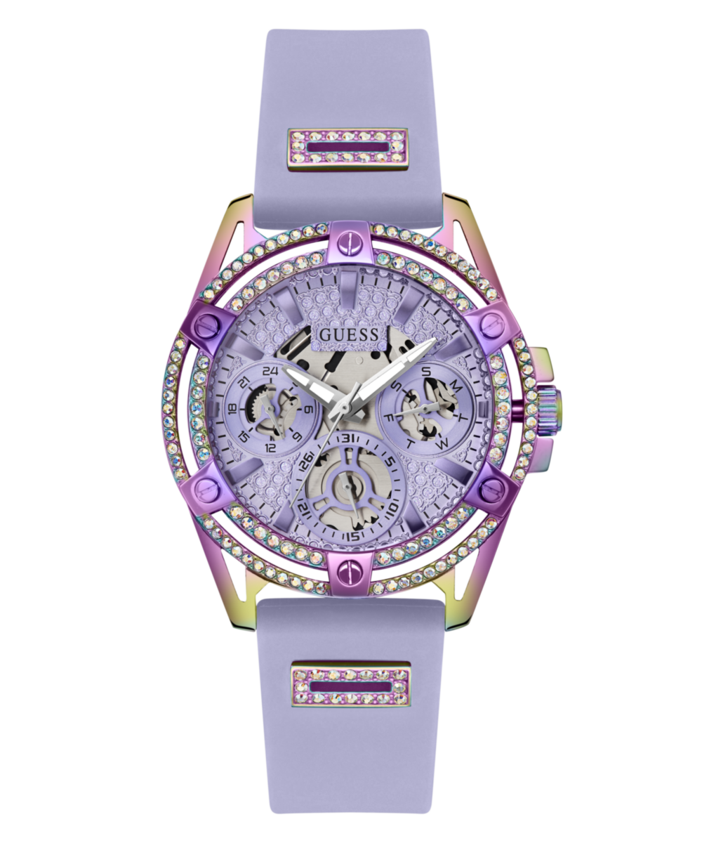 Guess Queen Iridescent Round Dial Multi-function Women Watch