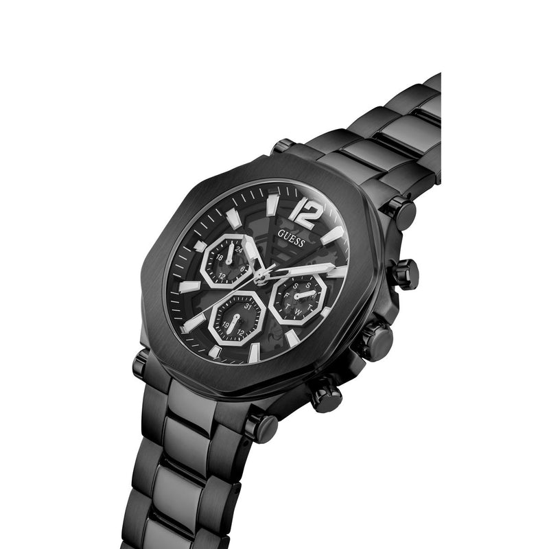 Guess Edge Black Round Dial Multi-function Men Watch Watch Guess