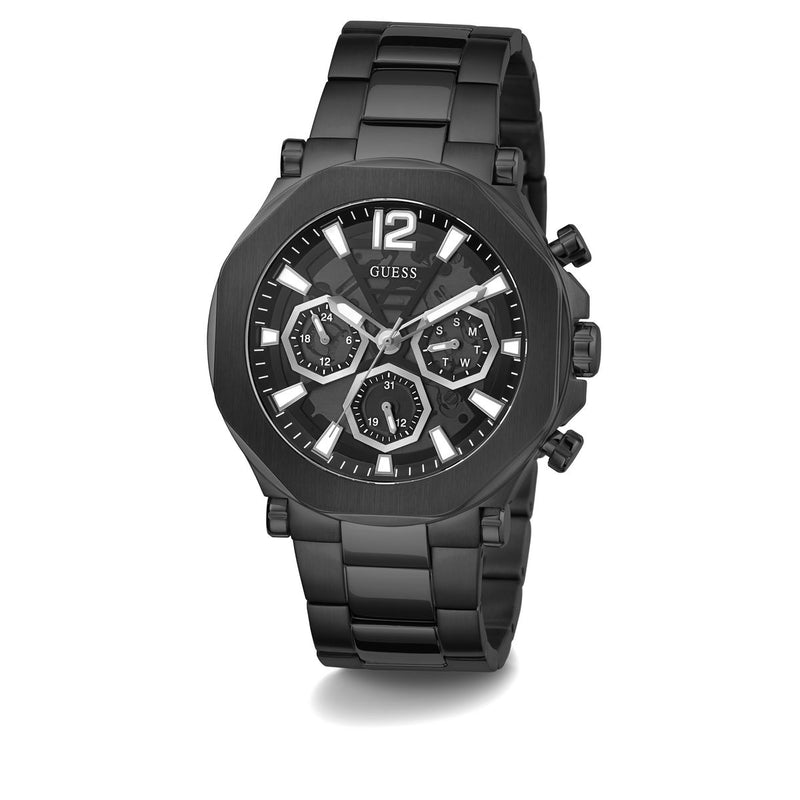 Guess Edge Black Round Dial Multi-function Men Watch Watch Guess