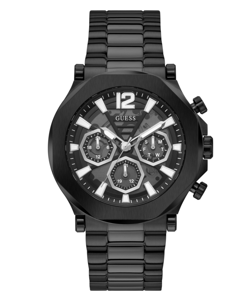 Guess Edge Black Round Dial Multi-function Men Watch Watch Guess