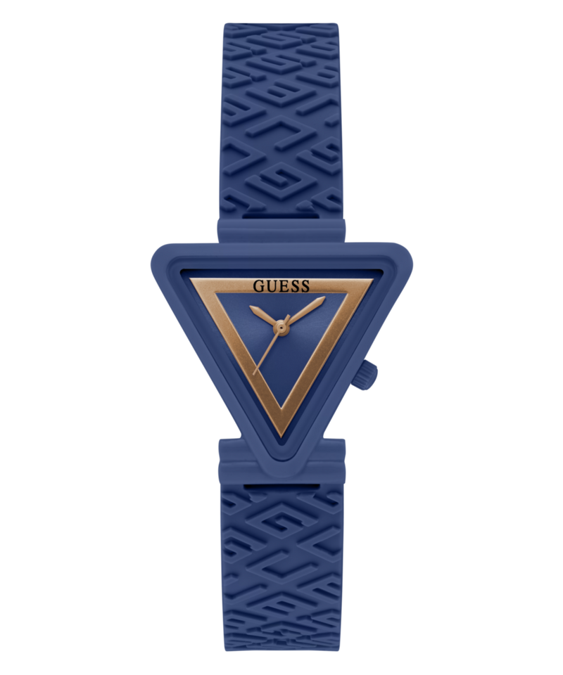Guess Fame Blue Triangle Dial Analog Women Watch Watch Guess