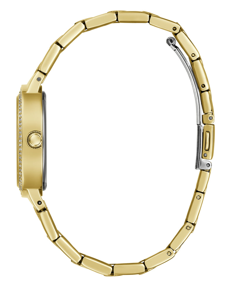 Guess Rose Bud Champagne Square Dial Quartz Analog Women Watch Watch Guess