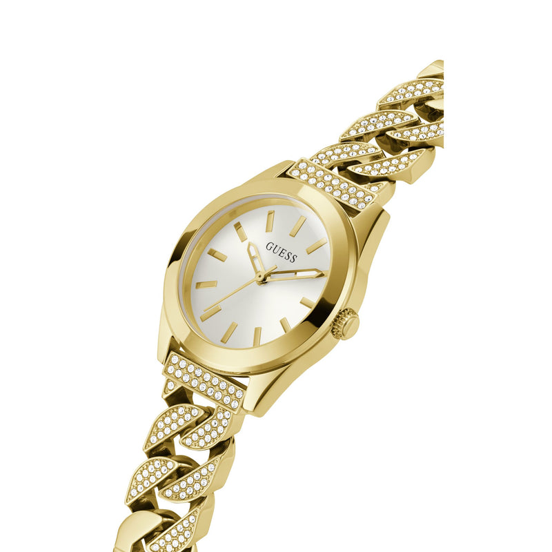 Guess Gb Serena White Round Dial Quartz Analog Women Watch Watch Guess