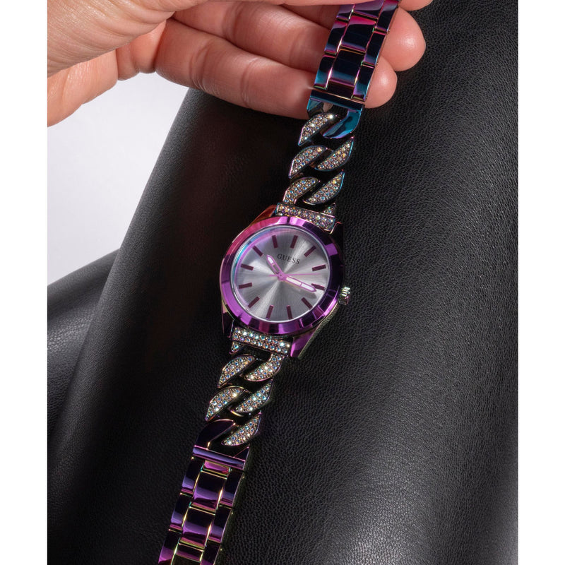 Guess Gb Serena Silver Tone Round Dial Quartz Analog Women Watch Watch Guess