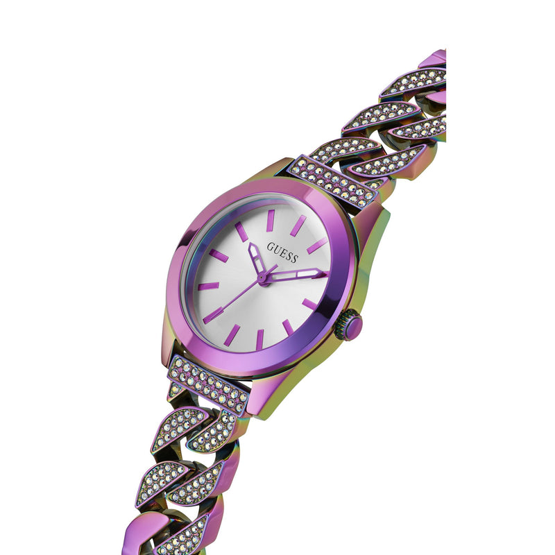 Guess Gb Serena Silver Tone Round Dial Quartz Analog Women Watch Watch Guess