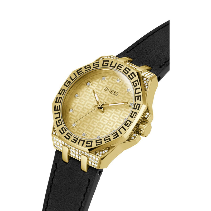Guess Insignia Champagne Round Dial Analog Women Watch Watch Guess