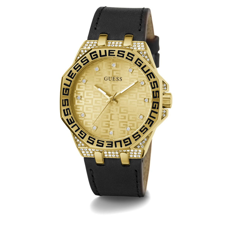 Guess Insignia Champagne Round Dial Analog Women Watch Watch Guess