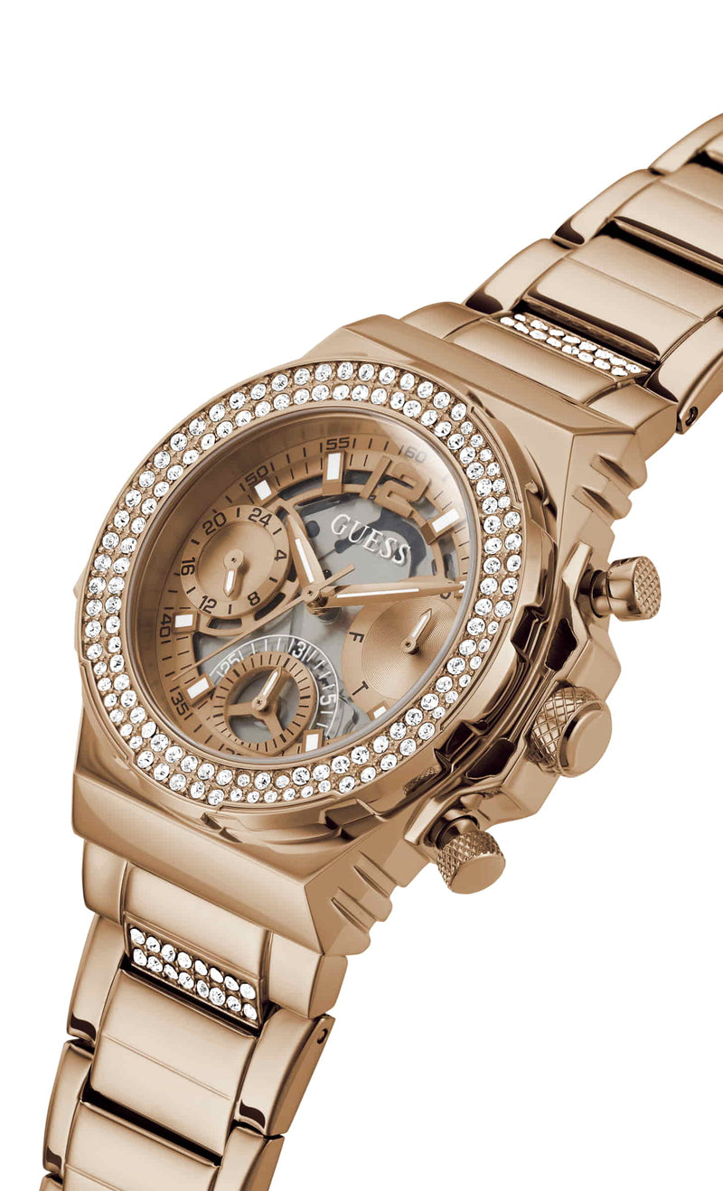Guess Fusion Rose gold Round Dial Multi-function Women Watch Watch Guess