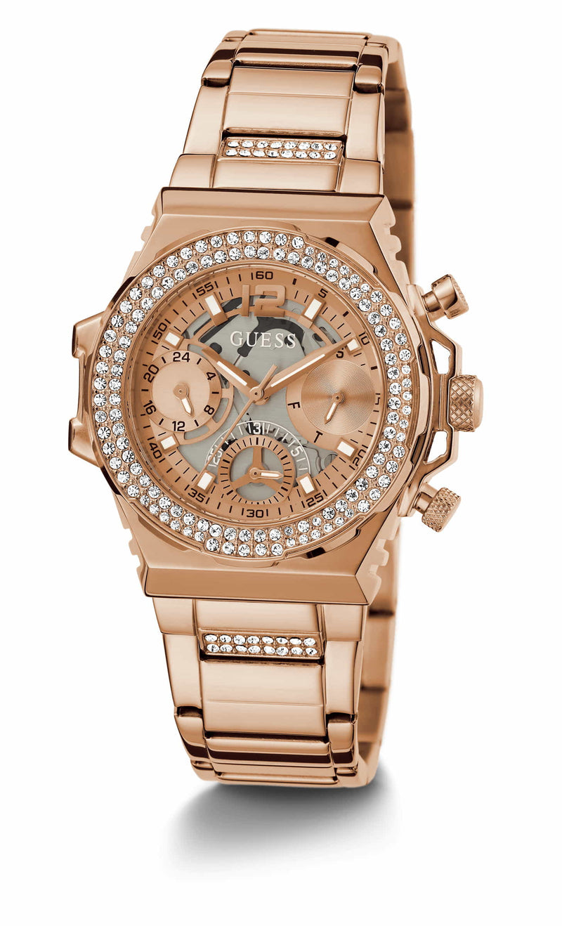 Guess Fusion Rose gold Round Dial Multi-function Women Watch Watch Guess