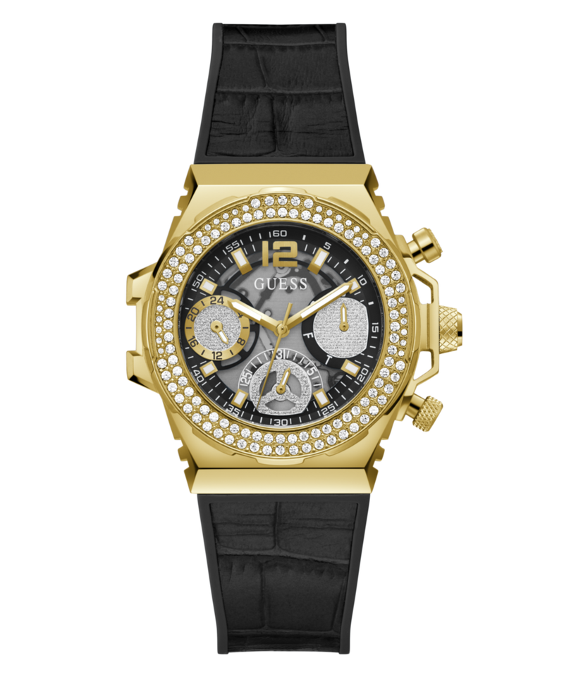 Guess Fusion Gold Round Dial Multi-function Women Watch Watch Guess