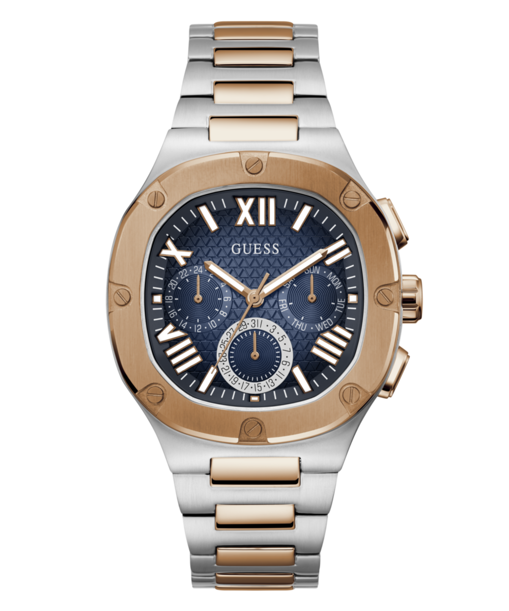 Guess Headline Multicolor Square Dial Multi-function Men Watch
