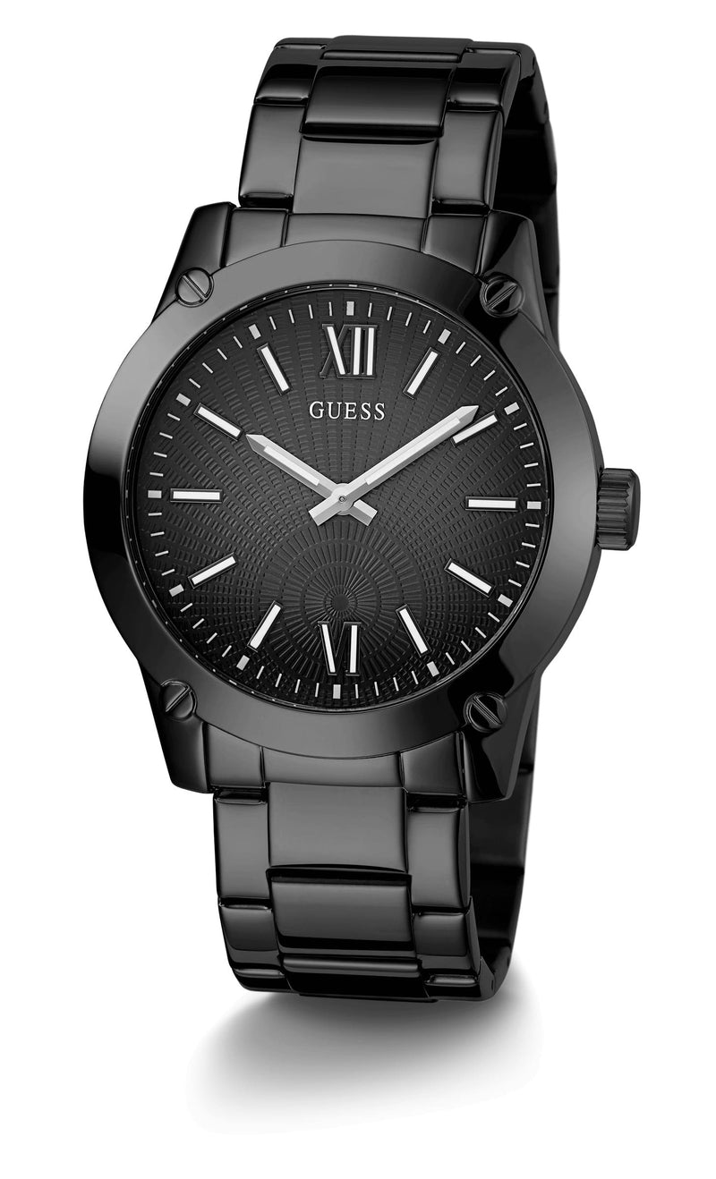 Guess Crescent Black Round Dial Analog Men Watch Watch Guess