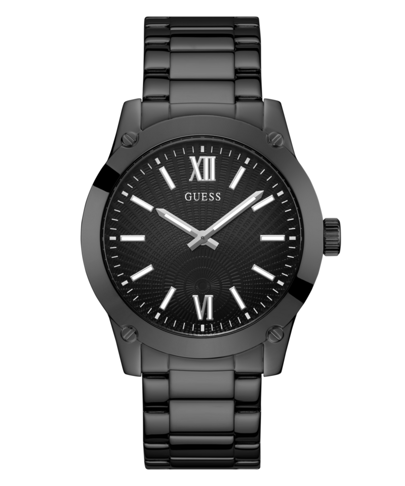 Guess Crescent Black Round Dial Analog Men Watch Watch Guess