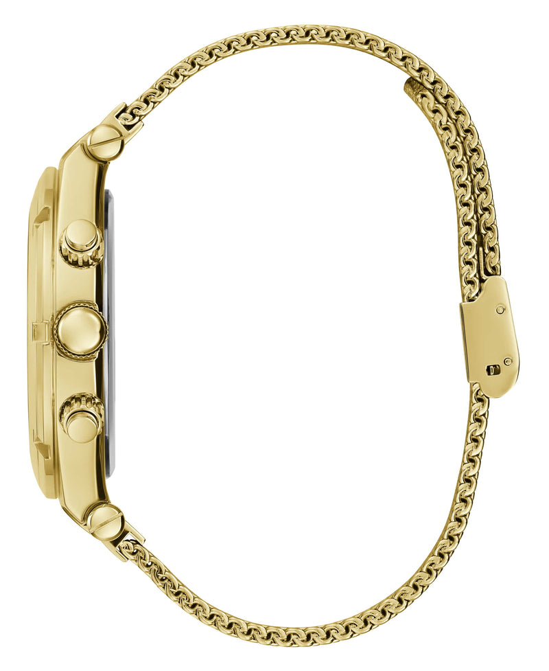 Guess Continental Gold Round Dial Multi-function Men Watch Watch Guess